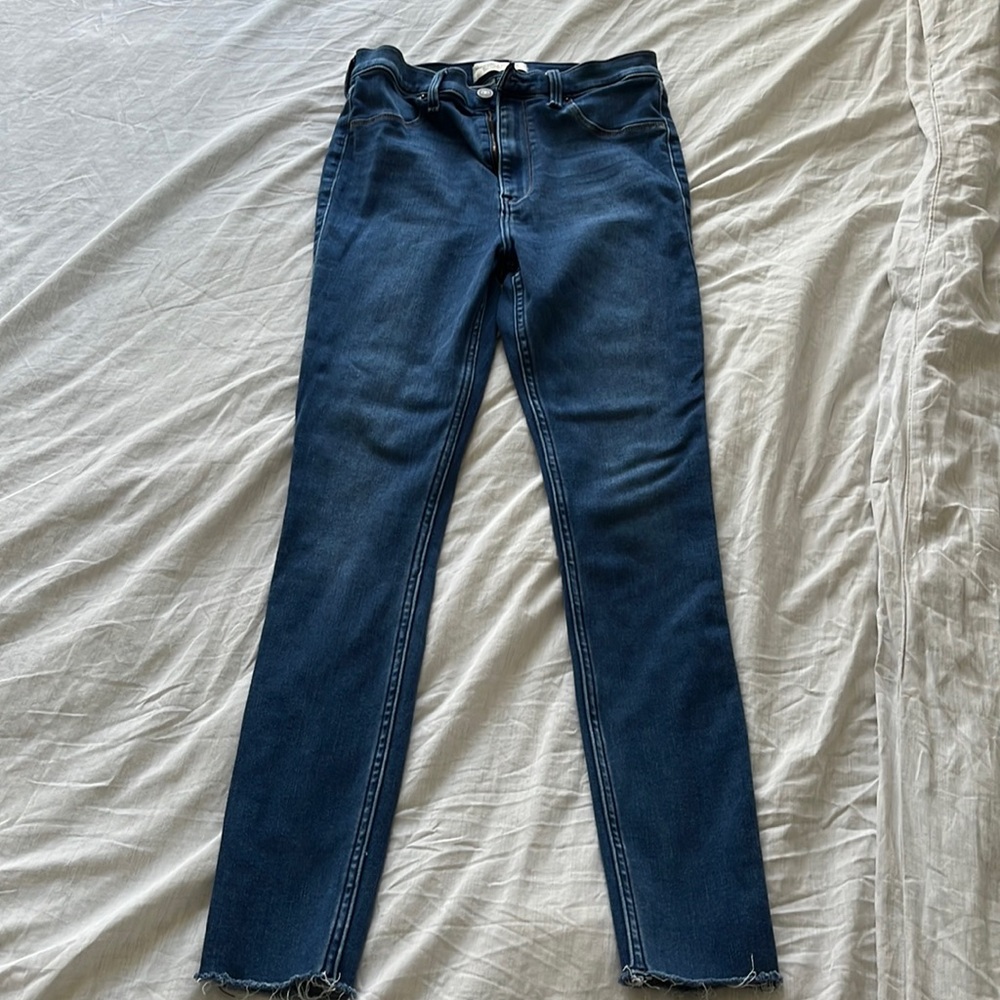Abercrombie ultra high rise skinny jeans